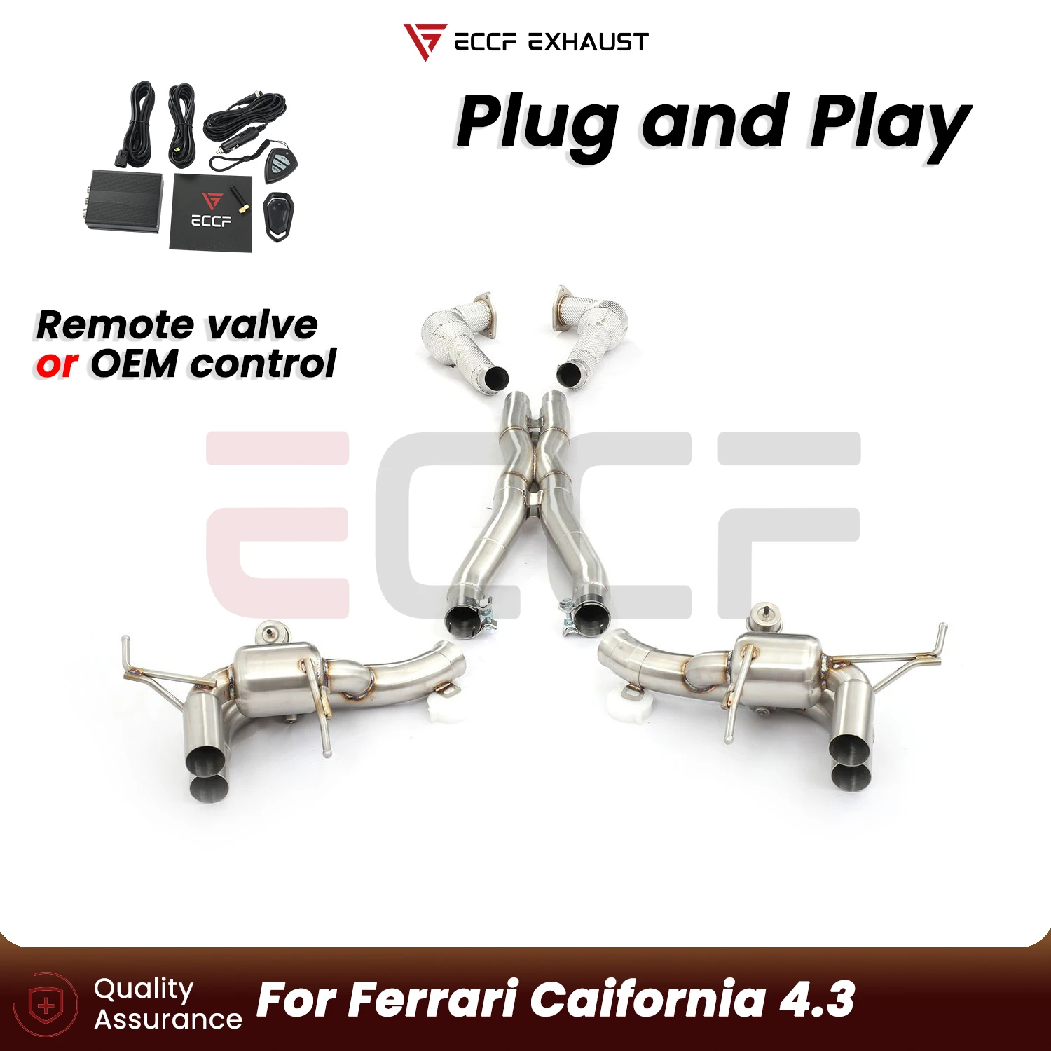 Sporty Stainless steel Complete exhaust system For Ferrari Caifornia 4.3 Aggressive Exhaust Sound Plug and Play
Sporty Stainless steel Complete exhaust system For Ferrari Caifornia 4.3 Aggressive Exhaust Sound Plug and Play