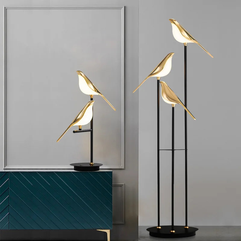 Nordic chandelier living room lamp magpie bird luminous lamp creative bedroom dining room table
Nordic chandelier living room lamp magpie bird luminous lamp creative bedroom dining room table