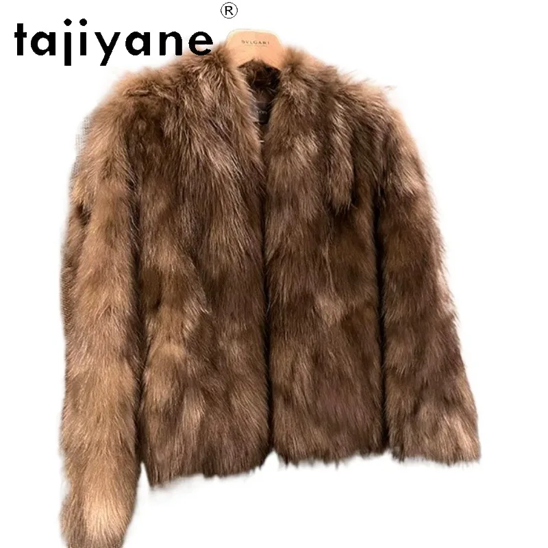 TAJIYANE Real Raccoon Fur Coat Women Mid-length Fur Jacket Winter Coat Women Jackets V-neck Thick Furry Warm Tops Loose Дубленка
TAJIYANE Real Raccoon Fur Coat Women Mid-length Fur Jacket Winter Coat Women Jackets V-neck Thick Furry Warm Tops Loose Дубленка