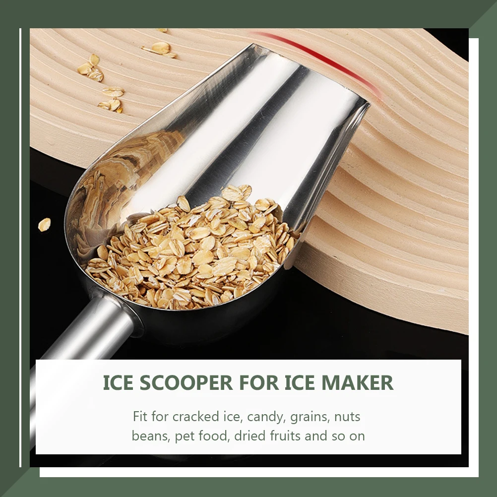 Ice Cube Scoop Stick Stainless Steel Large Capacity Food Spoon Solid Ice Maker Tool for Freezer Kitchen Bar Accessories
Ice Cube Scoop Stick Stainless Steel Large Capacity Food Spoon Solid Ice Maker Tool for Freezer Kitchen Bar Accessories