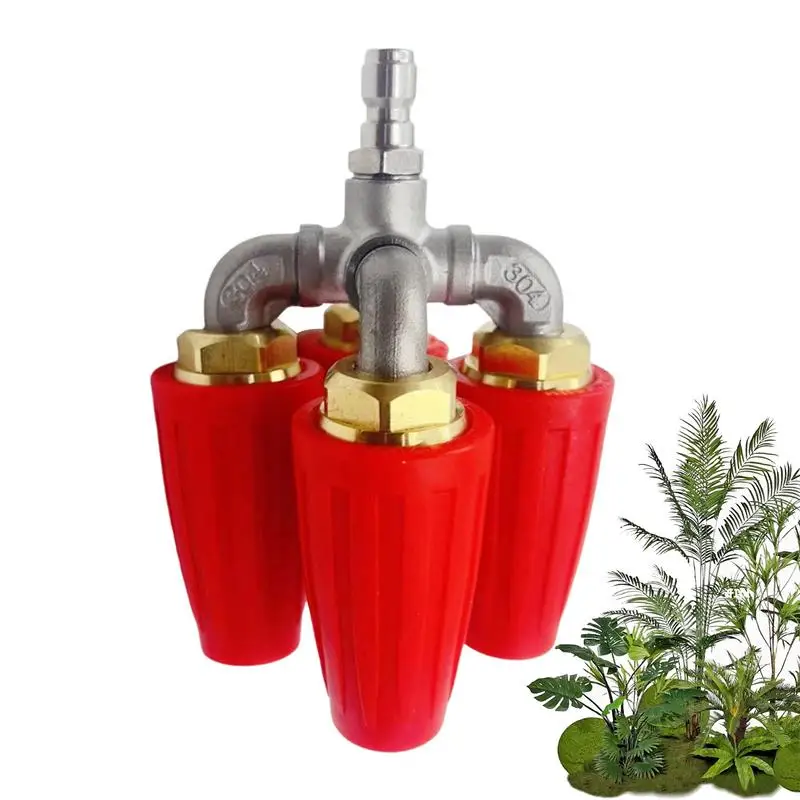 Nozzle For Pressure Washer 4-in-1 Quick Connector Rotating Nozzle Efficient Pressure Washer Tips Head Spray Nozzle For Deck Wall
Nozzle For Pressure Washer 4-in-1 Quick Connector Rotating Nozzle Efficient Pressure Washer Tips Head Spray Nozzle For Deck Wall
