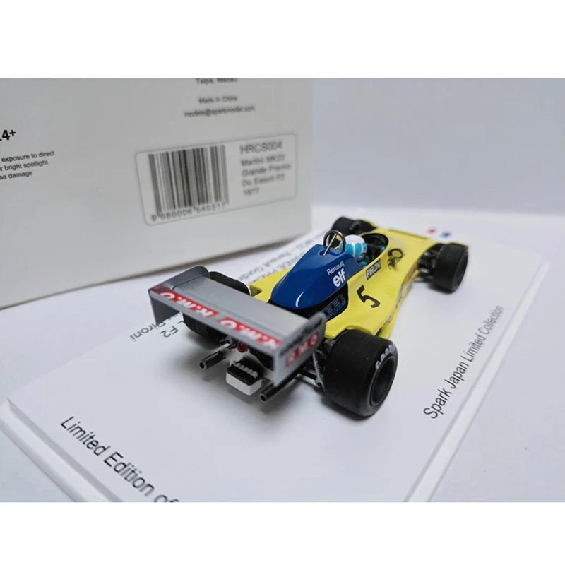 Spark 1/43 MK22 Gordini CH1B F2 1977 Simulation Resin Racing Car Model Classics Adult Souvenir Gift Static Display
Spark 1/43 MK22 Gordini CH1B F2 1977 Simulation Resin Racing Car Model Classics Adult Souvenir Gift Static Display