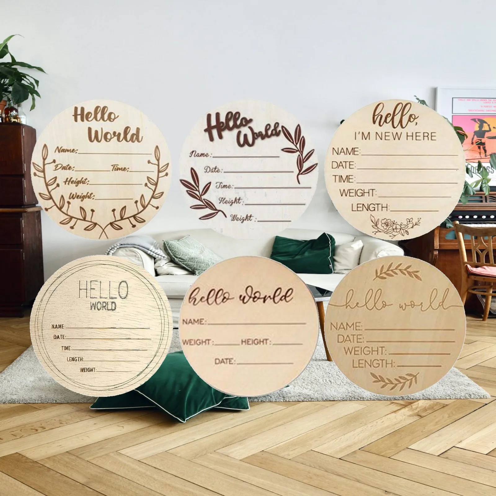 18x Monthly Milestone Discs Baby Birth Announcement Sign for Photography
18x Monthly Milestone Discs Baby Birth Announcement Sign for Photography