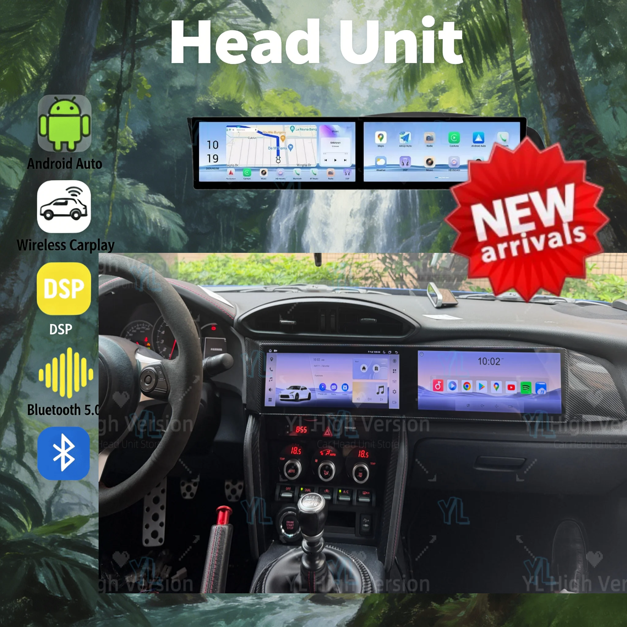 Touch Screen Android 13 Car Radio For Toyota 86 Subaru BRZ 2012-2020 Multimedia Carplay Stereo GPS Navigation Head Unit BT 5.0
Touch Screen Android 13 Car Radio For Toyota 86 Subaru BRZ 2012-2020 Multimedia Carplay Stereo GPS Navigation Head Unit BT 5.0