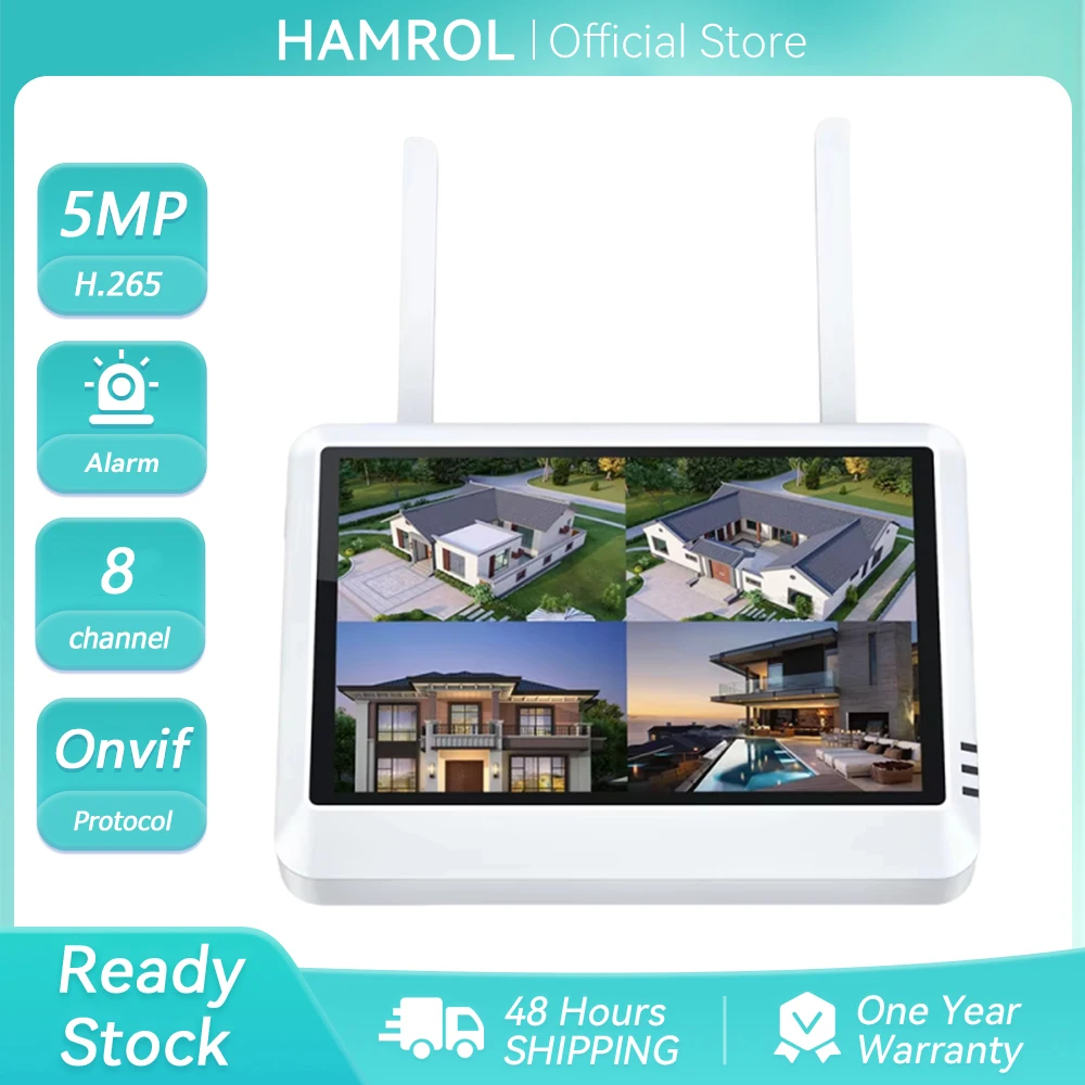 8CH 5MP 4CH 8MP 7-Inch LCD Screen Wireless Wifi NVR Security System Support AI Human Detection Audio Video Recorder iCSee Xmeye
8CH 5MP 4CH 8MP 7-Inch LCD Screen Wireless Wifi NVR Security System Support AI Human Detection Audio Video Recorder iCSee Xmeye