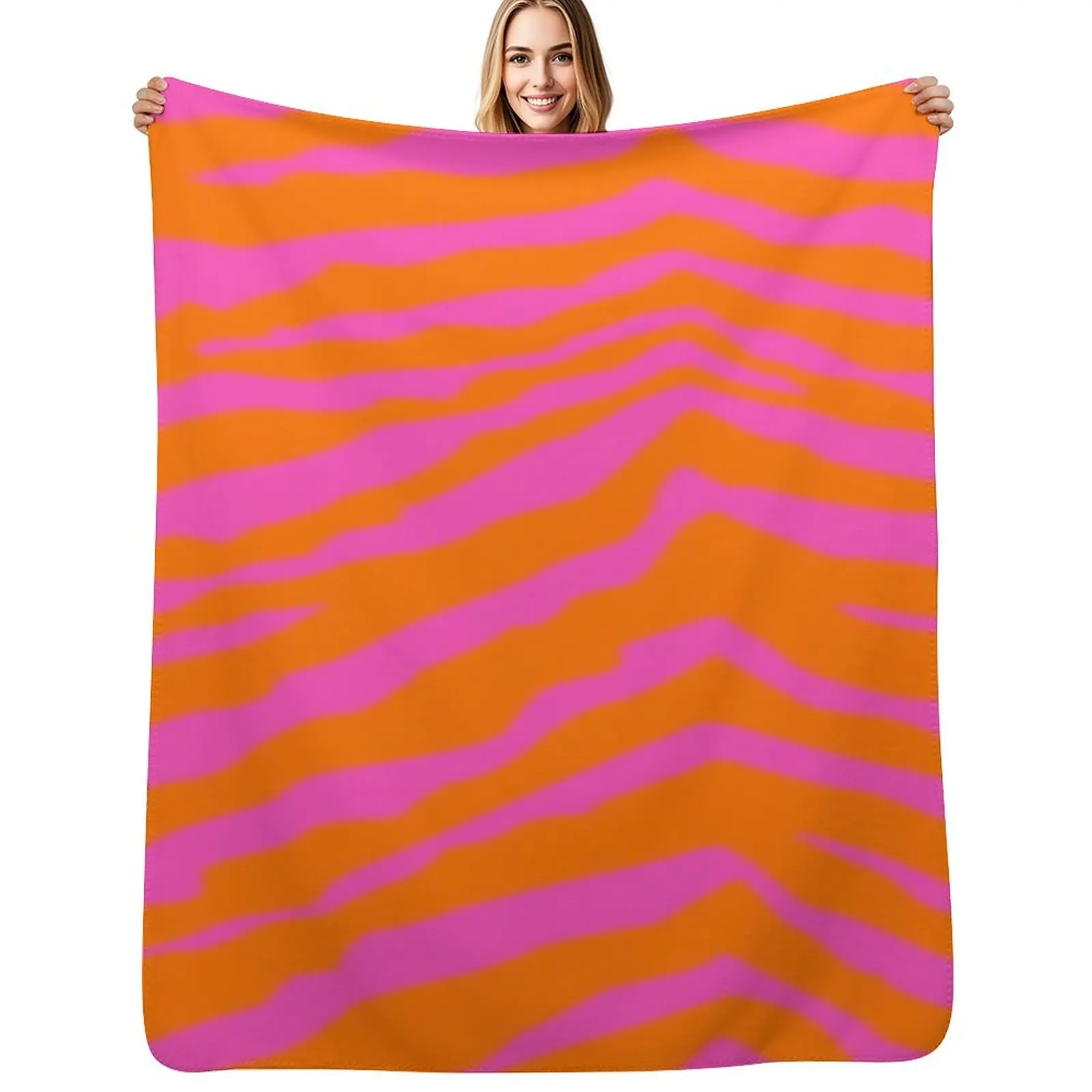 Pink and orange zebra print Throw Blanket Fuzzy Plush Throw Blanket for Sofa Chair
Pink and orange zebra print Throw Blanket Fuzzy Plush Throw Blanket for Sofa Chair