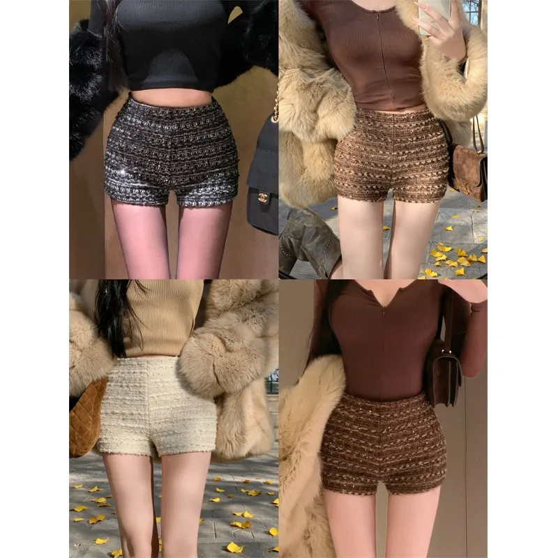 High Waist Sequin Retro Casual Pants Women's Summer 2026 New Style Versatile Boot Pants Fashionable Spicy Short Shorts
High Waist Sequin Retro Casual Pants Women's Summer 2026 New Style Versatile Boot Pants Fashionable Spicy Short Shorts