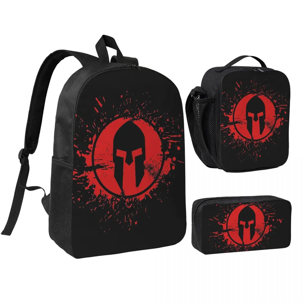 Spartan Race Backpack Student BookBag School Bag Shoulder Bags 3ps Insulated Lunch Bag Pencil Case
Spartan Race Backpack Student BookBag School Bag Shoulder Bags 3ps Insulated Lunch Bag Pencil Case