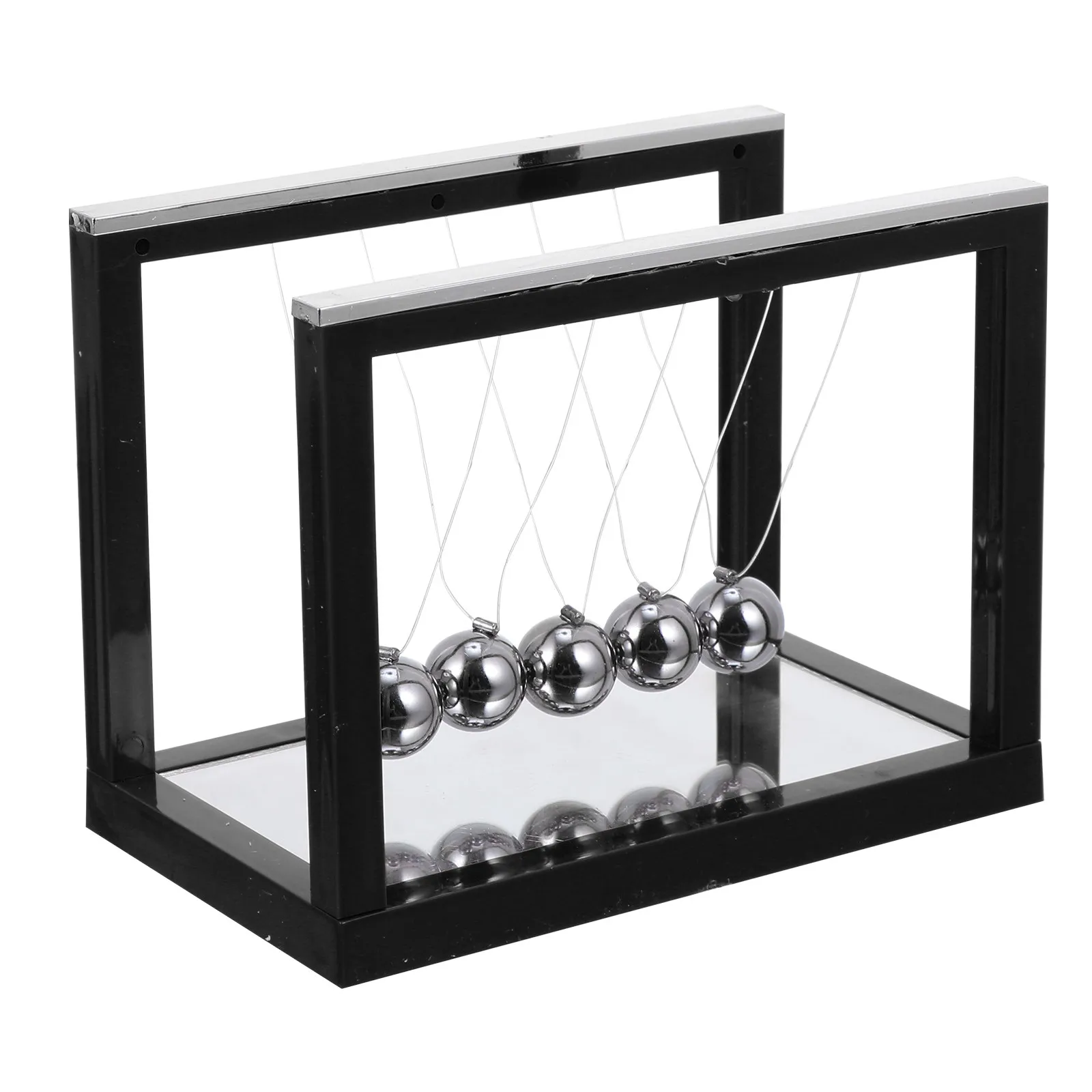 Newton's Cradle with Mirror Balance Balls for Office Home Decor Science Experiment Pendulum Physics Educational Device
Newton's Cradle with Mirror Balance Balls for Office Home Decor Science Experiment Pendulum Physics Educational Device