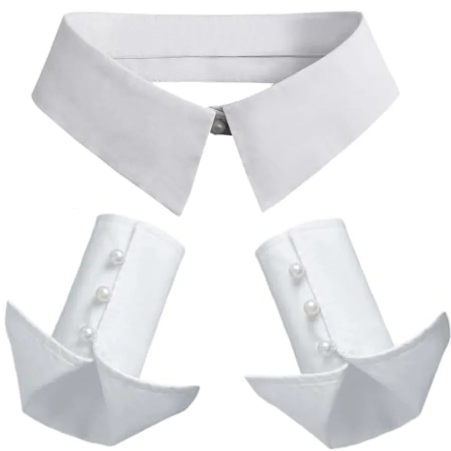 YEKEYI Women Detachable False Collar Wrist Cuffs Fake Sleeve Cuffs Collar Half Shirt Collar
YEKEYI Women Detachable False Collar Wrist Cuffs Fake Sleeve Cuffs Collar Half Shirt Collar