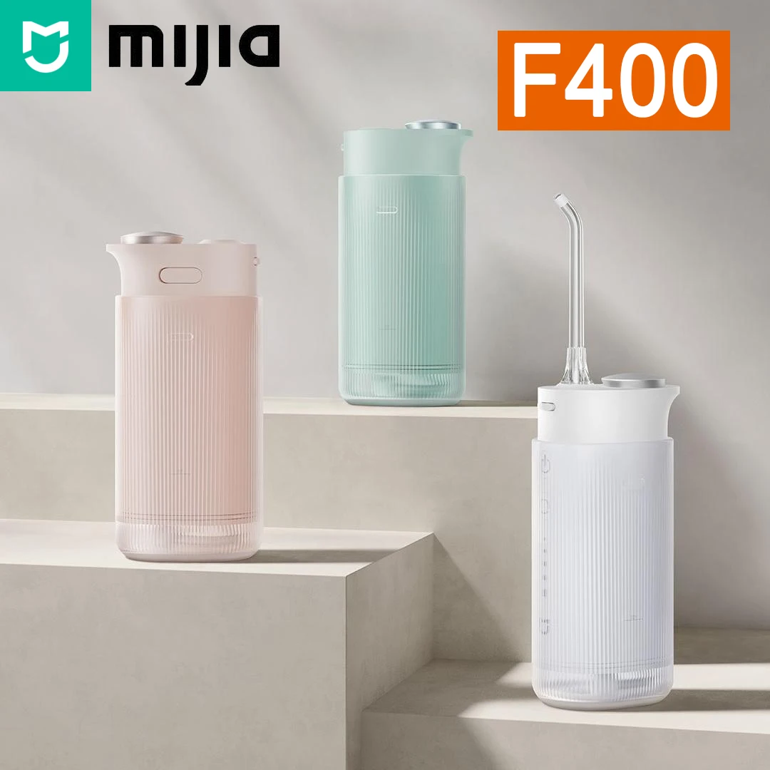Электрический ирригатор для полости рта MIJIA F400, портативный ирригатор для воды, 200 мл, 4 режима, очиститель для отбеливания зубов, IPX7, электрический ирригатор для полости рта
Электрический ирригатор для полости рта MIJIA F400, портативный ирригатор для воды, 200 мл, 4 режима, очиститель для отбеливания зубов, IPX7, электрический ирригатор для полости рта