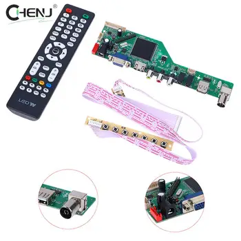 1Set TV Drive Board RR52C.03A TV Controller Driver Board Digital Signal DVB-T2 DVB-T LCD TV Motherboard Universal Scaler