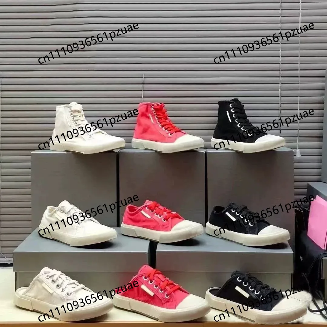 Women Men Vintage Distressed Canvas Shoes Paris Style Low Top Sneakers with Frayed Edges Thick Sole Slip On Mules EUR 36-44
Women Men Vintage Distressed Canvas Shoes Paris Style Low Top Sneakers with Frayed Edges Thick Sole Slip On Mules EUR 36-44