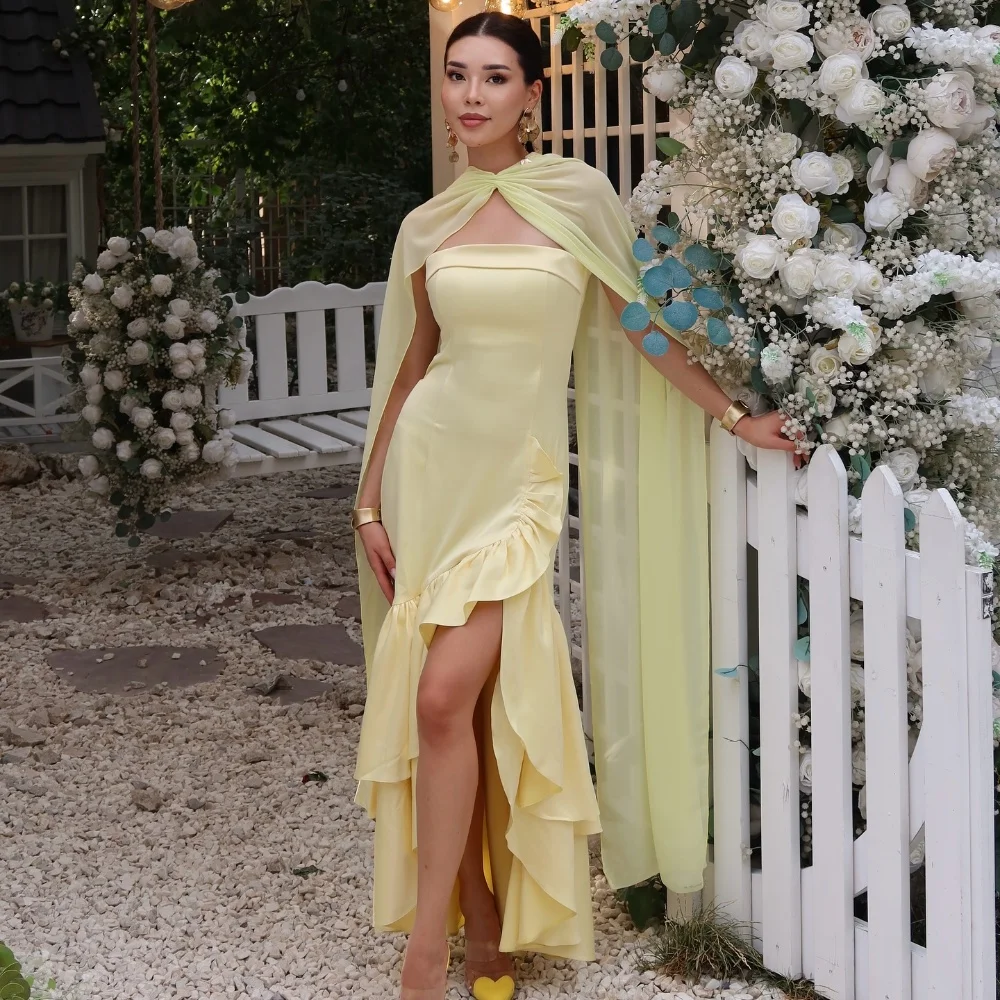 Customized Simple Sizes Available Pleat Ruched Mermaid Strapless Midi Dresses Bespoke Occasion Dresses High Quality Fashion Sexy
Customized Simple Sizes Available Pleat Ruched Mermaid Strapless Midi Dresses Bespoke Occasion Dresses High Quality Fashion Sexy