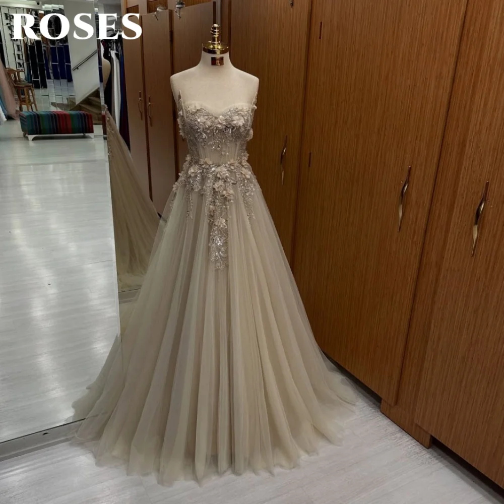 ROSES Champagne Elegant Party Dress A-Line Sleeveless Night Dress with Pleats Appliques Celebrity Dresses for Woman Customized
ROSES Champagne Elegant Party Dress A-Line Sleeveless Night Dress with Pleats Appliques Celebrity Dresses for Woman Customized