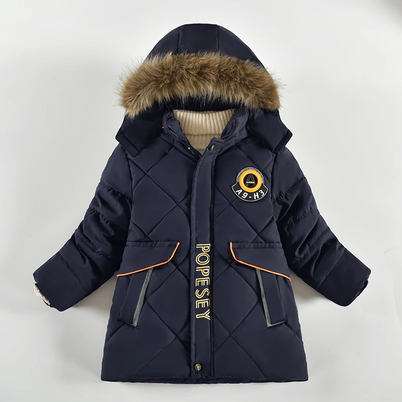 Winter New Boys Jacket Keep Warm Thick Letter Fashion Fur Collar Boys Coat Hooded Zipper Autumn Outerwear 4-8 Years Kids Clothes
Winter New Boys Jacket Keep Warm Thick Letter Fashion Fur Collar Boys Coat Hooded Zipper Autumn Outerwear 4-8 Years Kids Clothes