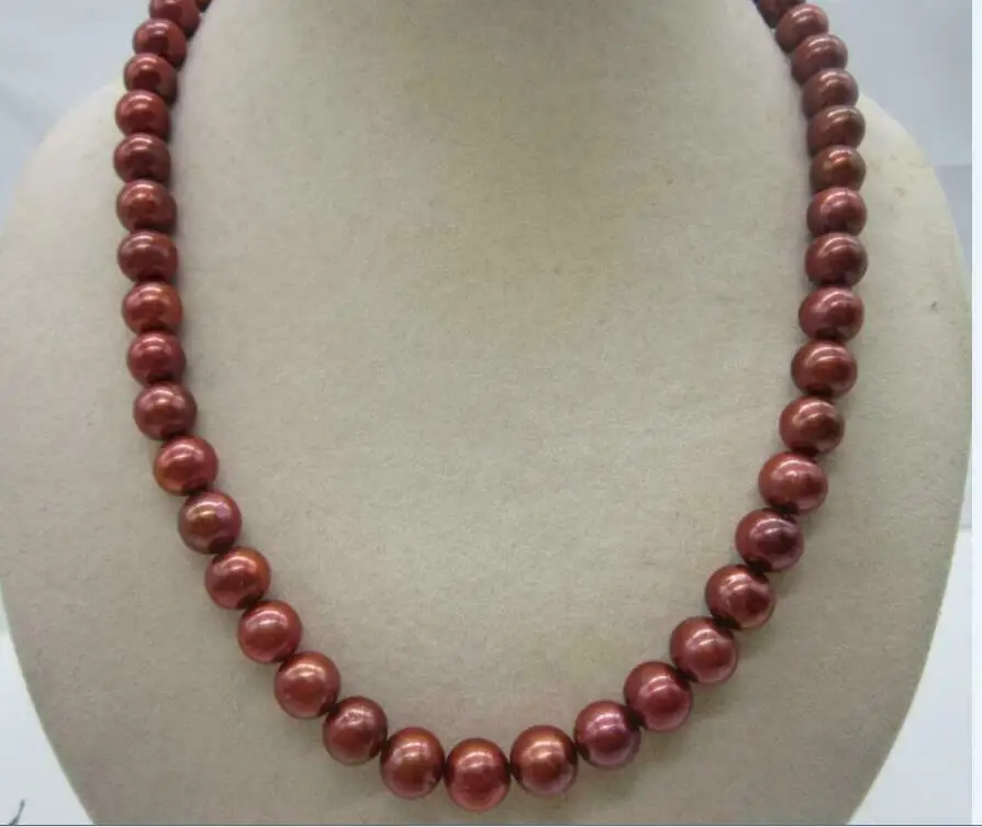Real Photo NEW 18 inch Gorgeous AAAA 9-10mm south sea red round pearl necklace
Real Photo NEW 18 inch Gorgeous AAAA 9-10mm south sea red round pearl necklace