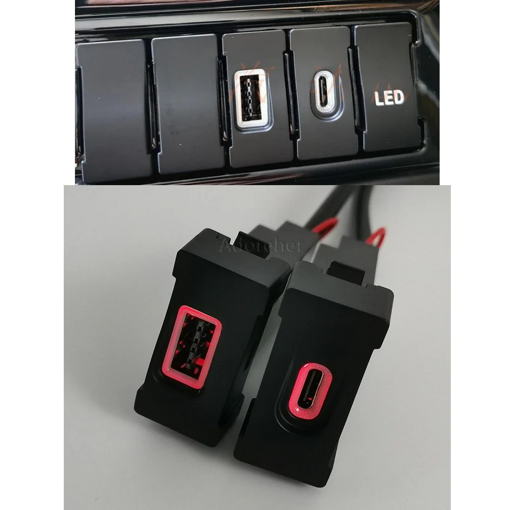 Автомобильное быстрое зарядное устройство с красным светом QC3.0, двойная USB-разъем, автомобильное зарядное устройство, кнопка адаптера питания для Iveco, ежедневные аксессуары
Автомобильное быстрое зарядное устройство с красным светом QC3.0, двойная USB-разъем, автомобильное зарядное устройство, кнопка адаптера питания для Iveco, ежедневные аксессуары
