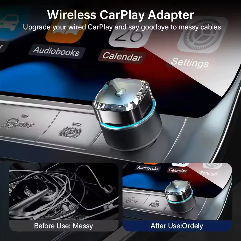 2 in 1 Wireless CarPlay & Android Auto Adapter USB Plug & Play Car Multimedia Dongle
2 in 1 Wireless CarPlay & Android Auto Adapter USB Plug & Play Car Multimedia Dongle