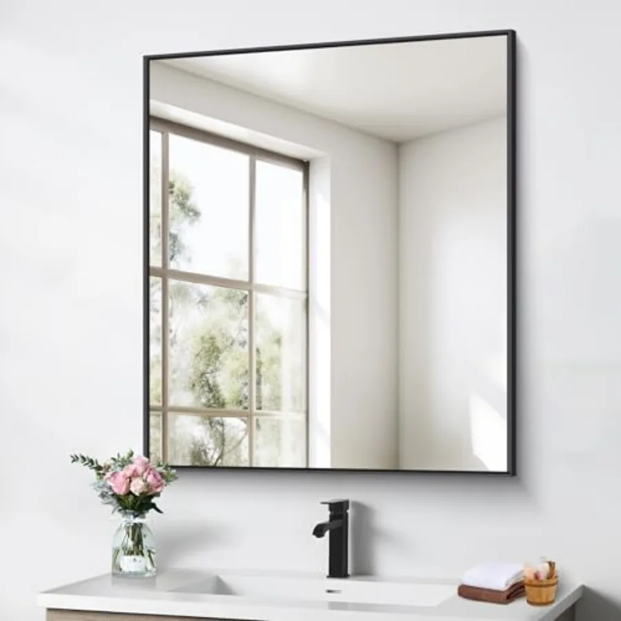 Зеркало для ванной 30x36 дюймов, настенное, квадратное, угловое, черное, для ванной комнаты и гостиной
Зеркало для ванной 30x36 дюймов, настенное, квадратное, угловое, черное, для ванной комнаты и гостиной