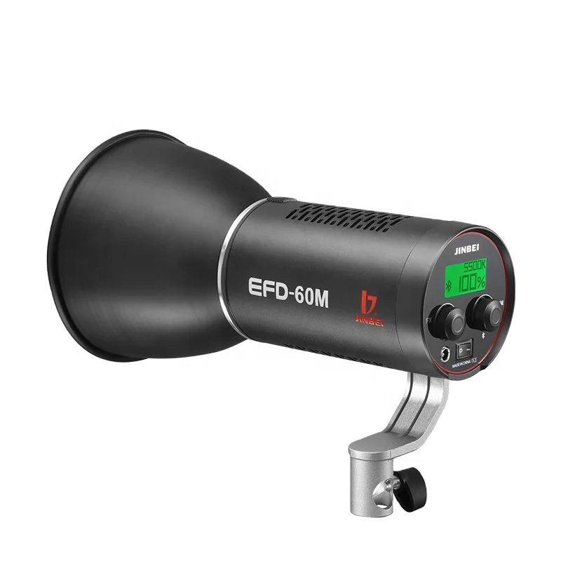 JINBEI EFD-60M High Quality LED Video Light 5500K Continuous Video Light for Studio and Outdoor Vlog Shooting
JINBEI EFD-60M High Quality LED Video Light 5500K Continuous Video Light for Studio and Outdoor Vlog Shooting