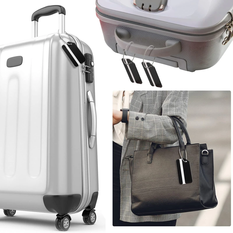 2PC Luggage Tags Aluminium Alloy Suitcase Tag Travel Labels Set with Steel Loop ID Luggage Tags for Suitcases Travel Accessories
2PC Luggage Tags Aluminium Alloy Suitcase Tag Travel Labels Set with Steel Loop ID Luggage Tags for Suitcases Travel Accessories