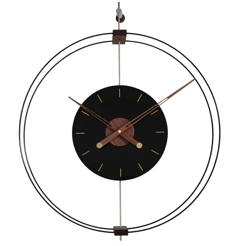 Современные простые латунные легкие роскошные декоративные настенные часы большого размера из черного ореха, британские часы
Современные простые латунные легкие роскошные декоративные настенные часы большого размера из черного ореха, британские часы