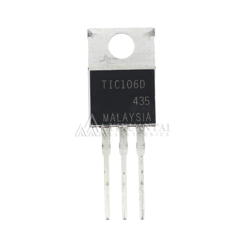 TIC106D SCR Silicon Controlled Rectifier 400V 5A 30A Surge TO-220 Glass Passivated Thyristor AC DC Power Control IC
TIC106D SCR Silicon Controlled Rectifier 400V 5A 30A Surge TO-220 Glass Passivated Thyristor AC DC Power Control IC
