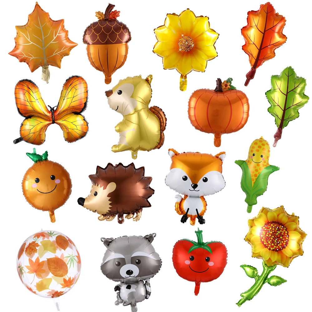 Mix Style Autumn Decorations For Home Maple Leaf Pine Cones Squirrel Foil Balloons Thanksgiving Outdoor Celebration Party Decors
Mix Style Autumn Decorations For Home Maple Leaf Pine Cones Squirrel Foil Balloons Thanksgiving Outdoor Celebration Party Decors