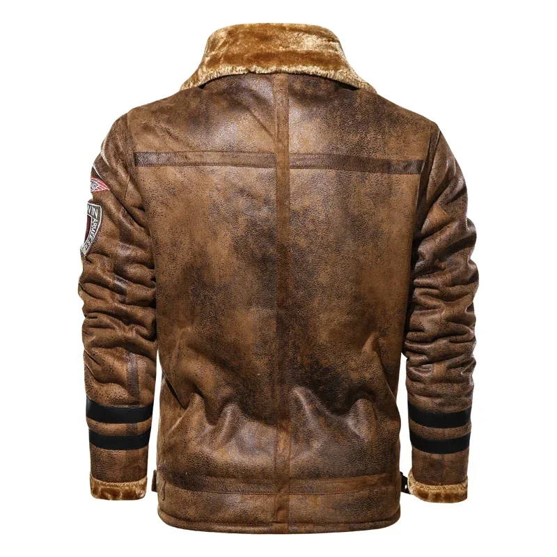 Men PU Leather Jacket Black Pilot Coats New Slim High Quality Leather Jackets Business Leather Bomber Jacket Formal Leather Coat
Men PU Leather Jacket Black Pilot Coats New Slim High Quality Leather Jackets Business Leather Bomber Jacket Formal Leather Coat