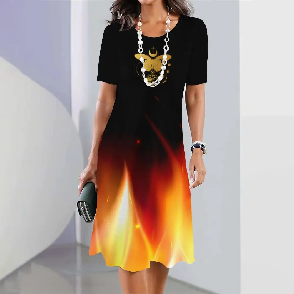 Tie-Dye Patchwork Color Printed Elegant Clothing Women's Summer Short Sleeves Dress Geometric Harajuku O-Neck Fashions Dresses
Tie-Dye Patchwork Color Printed Elegant Clothing Women's Summer Short Sleeves Dress Geometric Harajuku O-Neck Fashions Dresses