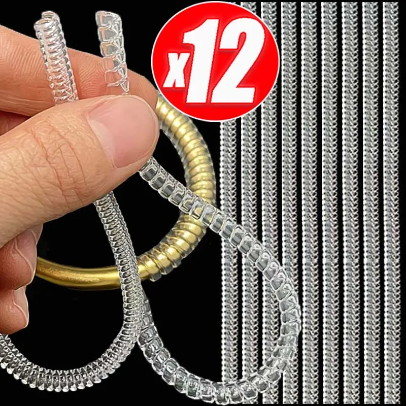 1/12pcs Transparent Gold Spiral Based Ring Tools Spring Coil Ring Size Adjust Guard Tightener Reducer Resizing Tool for Jewelry
1/12pcs Transparent Gold Spiral Based Ring Tools Spring Coil Ring Size Adjust Guard Tightener Reducer Resizing Tool for Jewelry