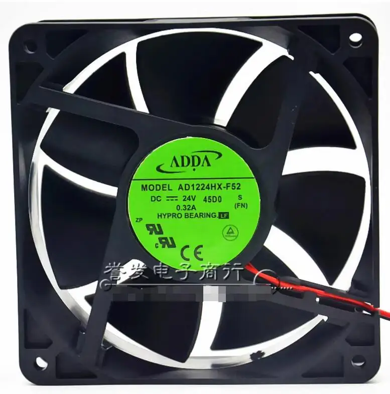 ADDA AD1224HX-F52 DC 24 В 0,32 А 120x120x38 мм 2-проводной охлаждающий вентилятор для сервера
ADDA AD1224HX-F52 DC 24 В 0,32 А 120x120x38 мм 2-проводной охлаждающий вентилятор для сервера