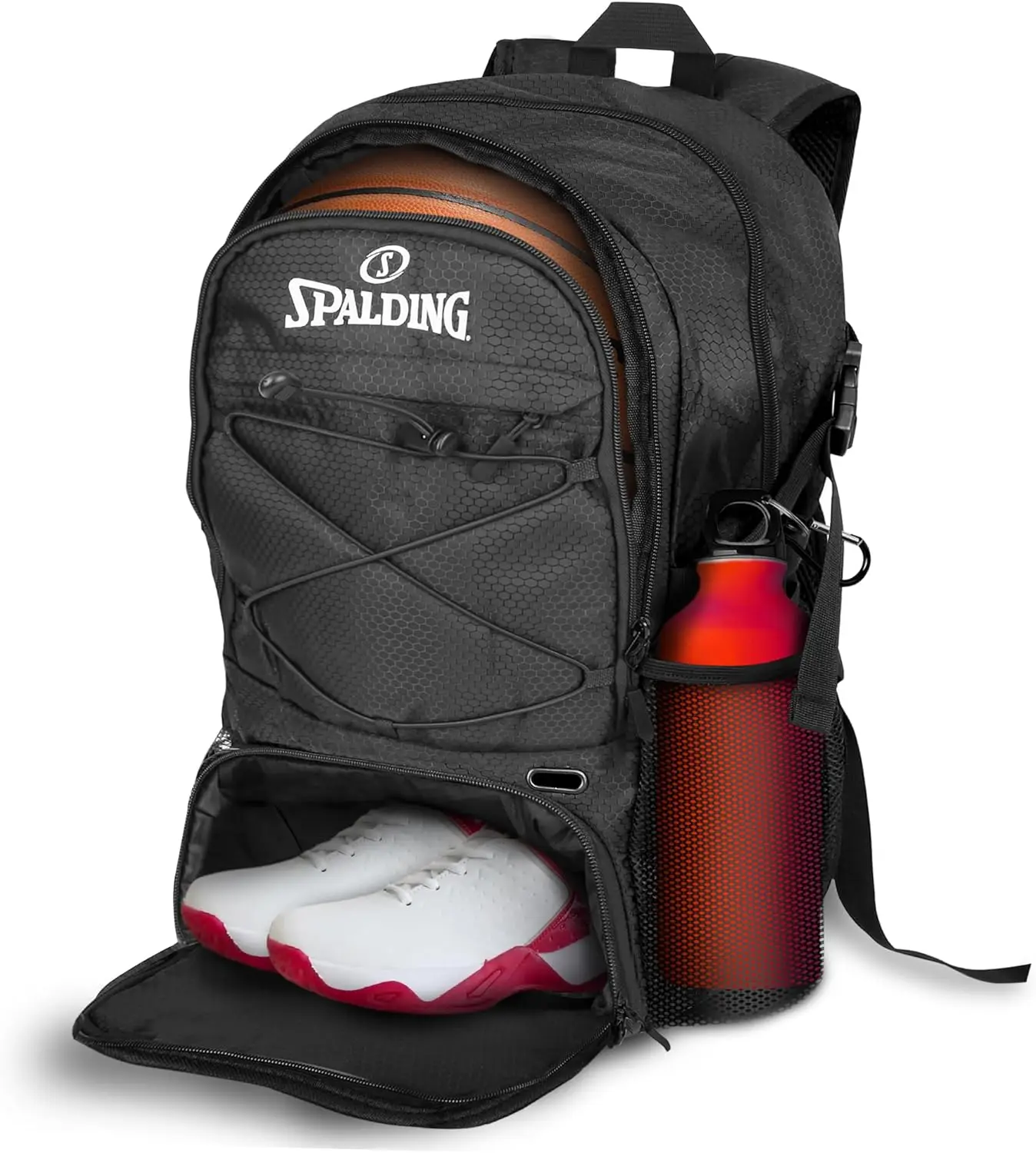 Basketball Backpack Sports Bag, Black Backpack with Ball and Shoe Compartment, Use for Basketball Accessories
Basketball Backpack Sports Bag, Black Backpack with Ball and Shoe Compartment, Use for Basketball Accessories