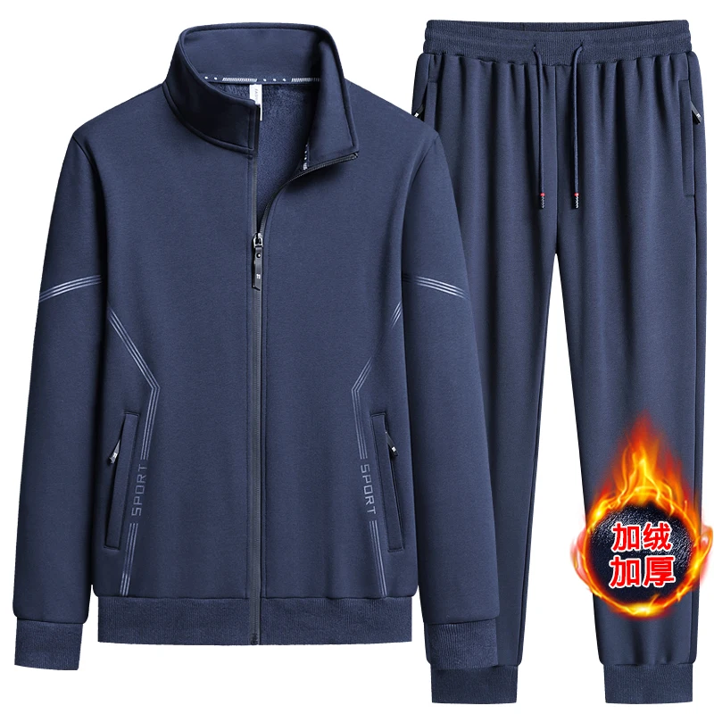 Warm Fur Winter Sweatshirt Cashmere Tracksuit Men's Sets Fleece Thick Hooded Brand Casual Men's Sets Jacket + Pant Track Suits
Warm Fur Winter Sweatshirt Cashmere Tracksuit Men's Sets Fleece Thick Hooded Brand Casual Men's Sets Jacket + Pant Track Suits
