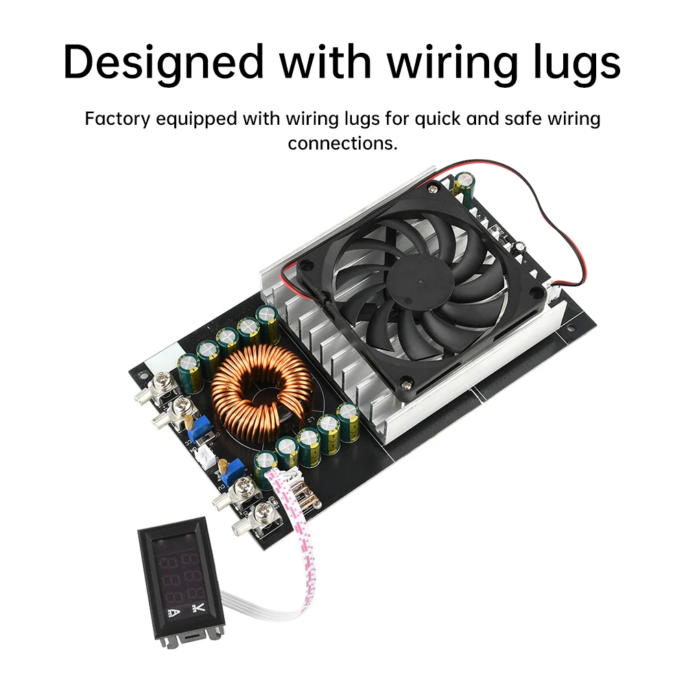 1500W Step-Down Power Module Adjustable Regulated Voltage Buck Converter With Voltmeter Ammeter Power Supply
1500W Step-Down Power Module Adjustable Regulated Voltage Buck Converter With Voltmeter Ammeter Power Supply