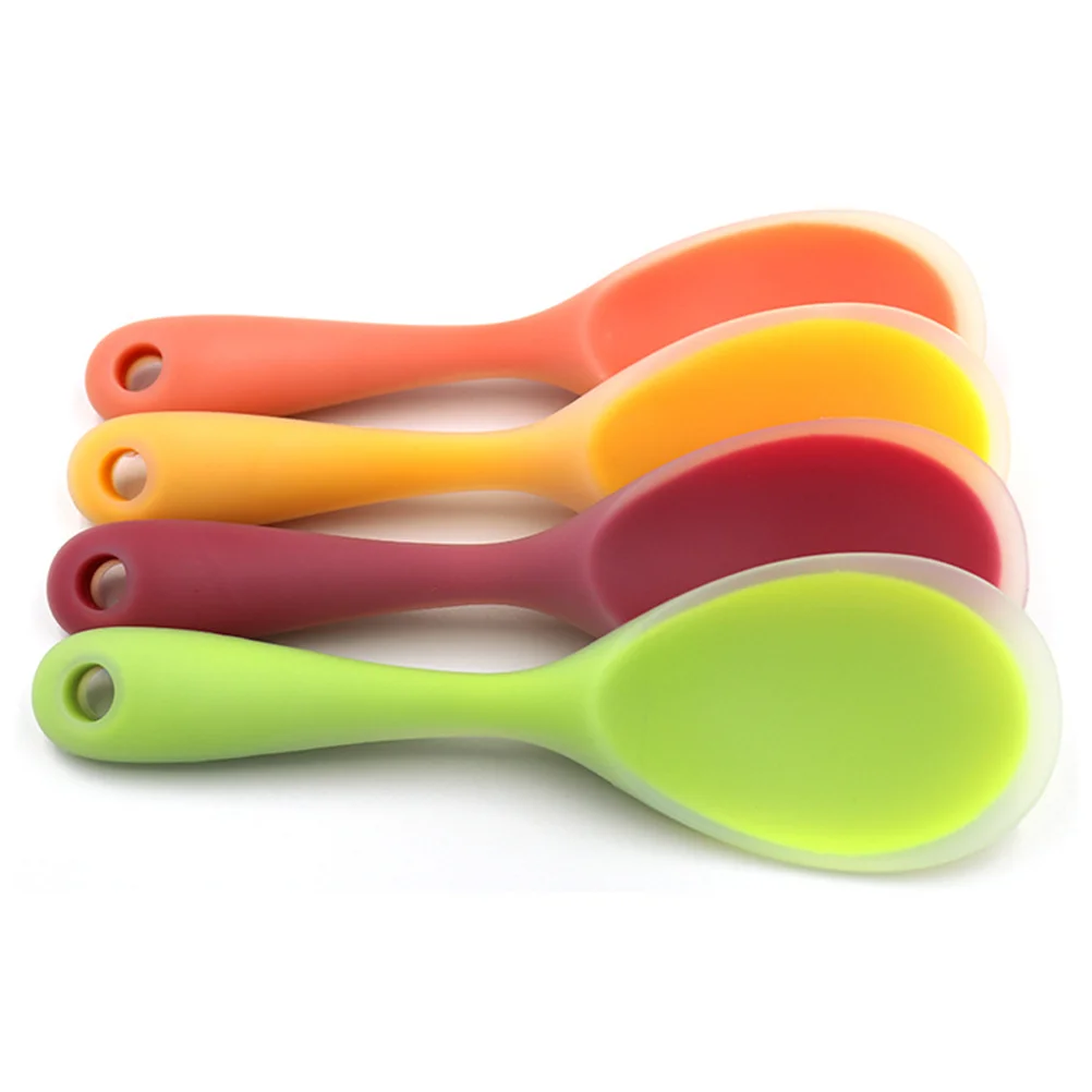 2 Pcs Creative Flatware Non-stick Food Serving Scoop Silicon Rice Spoon Kitchen Utensil
2 Pcs Creative Flatware Non-stick Food Serving Scoop Silicon Rice Spoon Kitchen Utensil