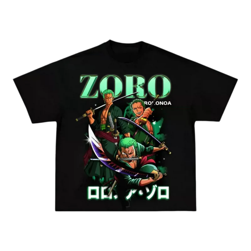 Футболка One Piece Roronoa Zoro для мужчин и женщин, оверсайз, 100% хлопок, с аниме-графикой, повседневная, свободного кроя, с круглым вырезом, уличный стиль
Футболка One Piece Roronoa Zoro для мужчин и женщин, оверсайз, 100% хлопок, с аниме-графикой, повседневная, свободного кроя, с круглым вырезом, уличный стиль