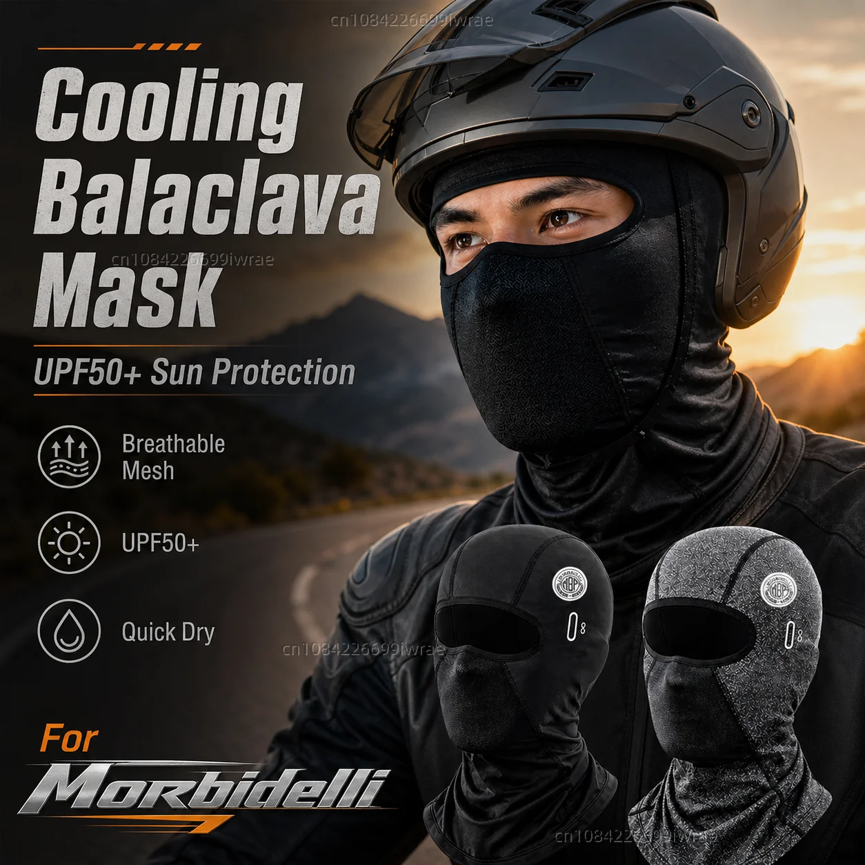 Cooling Motorcycle Balaclava Mask UPF50+ UV Protection Breathable Face Cover Summer For Morbidelli T 1002 VX 502 250X 125X
Cooling Motorcycle Balaclava Mask UPF50+ UV Protection Breathable Face Cover Summer For Morbidelli T 1002 VX 502 250X 125X