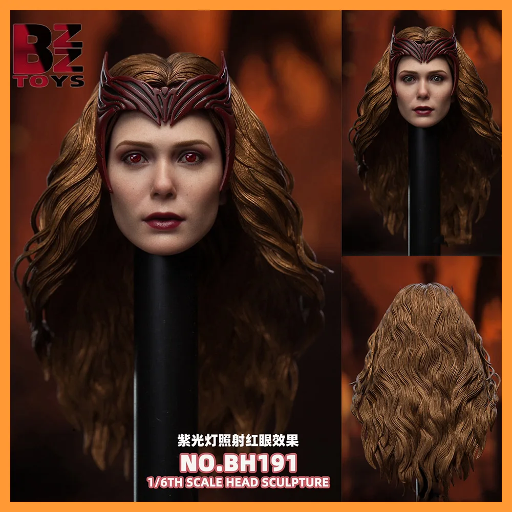 BZZ игрушки BH191 масштаб 1/6 Алая ведьма 4,0 голова скульптура Элизабет Олсен переменные красные глаза для 12-дюймовых экшн-фигурок модель тела
BZZ игрушки BH191 масштаб 1/6 Алая ведьма 4,0 голова скульптура Элизабет Олсен переменные красные глаза для 12-дюймовых экшн-фигурок модель тела