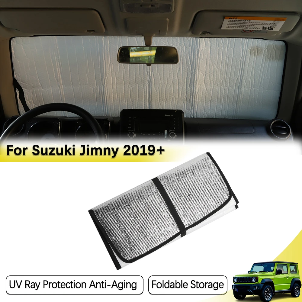 Front Windshield Sun Shade Cover for Suzuki Jimny Nomad XL 5-Door JB74 JC74 2023-2026 Anti-UV Sun Visor Interior Accessories
Front Windshield Sun Shade Cover for Suzuki Jimny Nomad XL 5-Door JB74 JC74 2023-2026 Anti-UV Sun Visor Interior Accessories