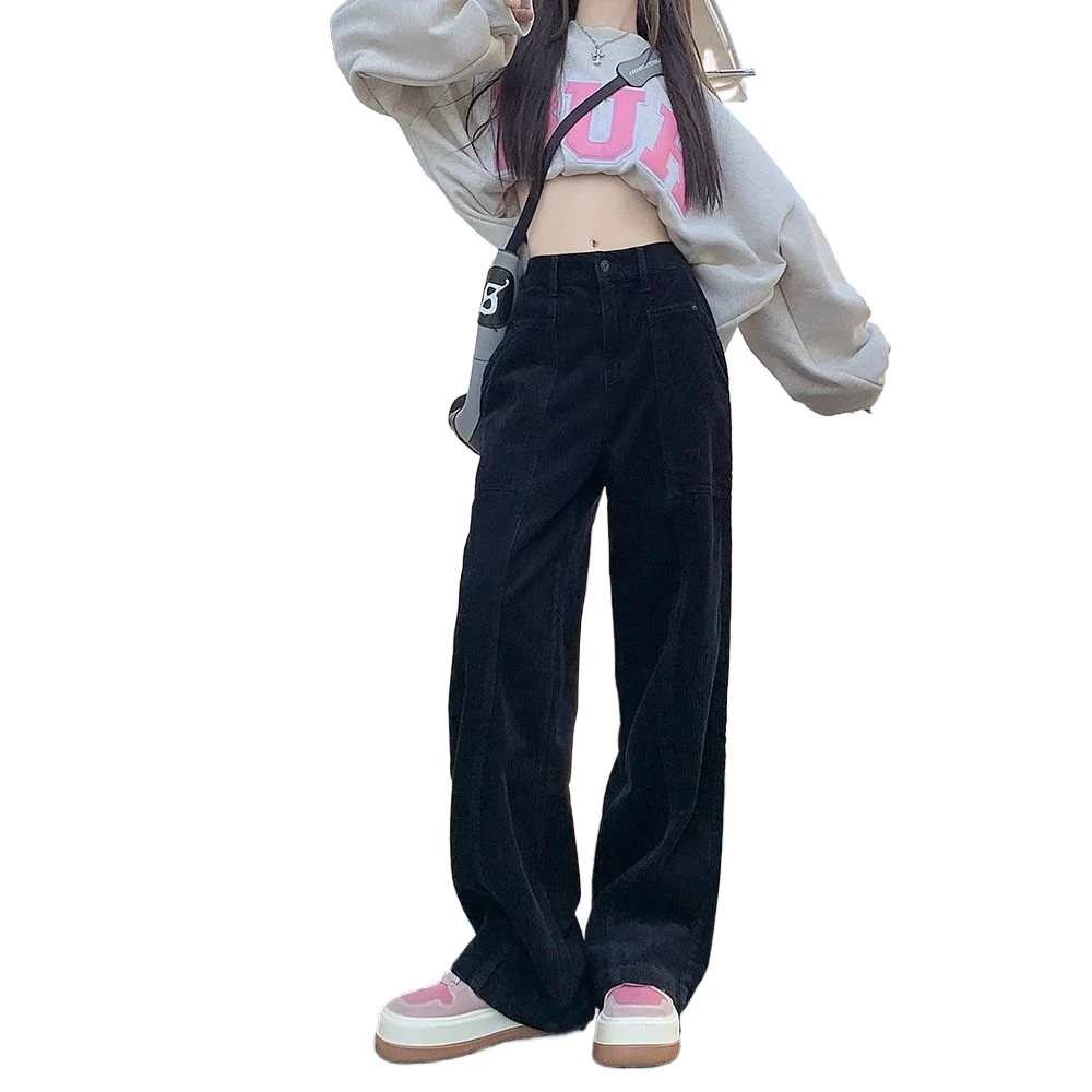 2023 Casual Chic Corduroy Cargo Pants Women Vintage High Waist Straight Wide Leg Classic Pocket Pants Fashion Jeans
2023 Casual Chic Corduroy Cargo Pants Women Vintage High Waist Straight Wide Leg Classic Pocket Pants Fashion Jeans