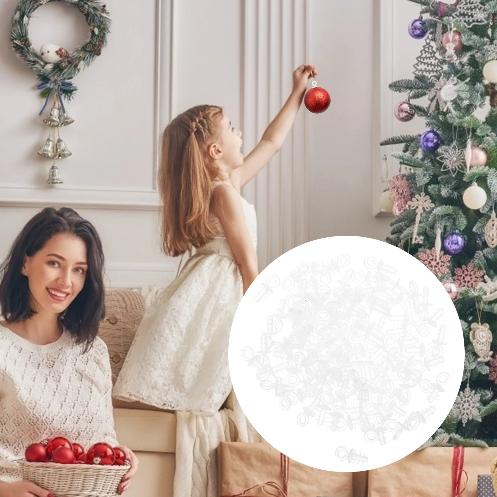 200 Pcs Foam Ball Cap Christmas Fastener Xmas Hanging DIY Materials Balls Holder End Hook up
200 Pcs Foam Ball Cap Christmas Fastener Xmas Hanging DIY Materials Balls Holder End Hook up