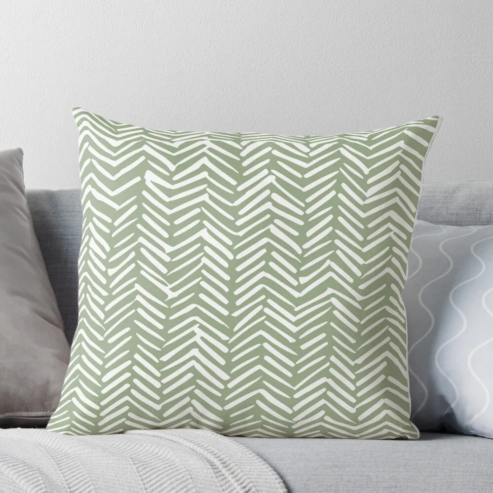 Boho Herringbone Pattern, Sage Green and White Throw Pillow New year Couch Pillows
Boho Herringbone Pattern, Sage Green and White Throw Pillow New year Couch Pillows