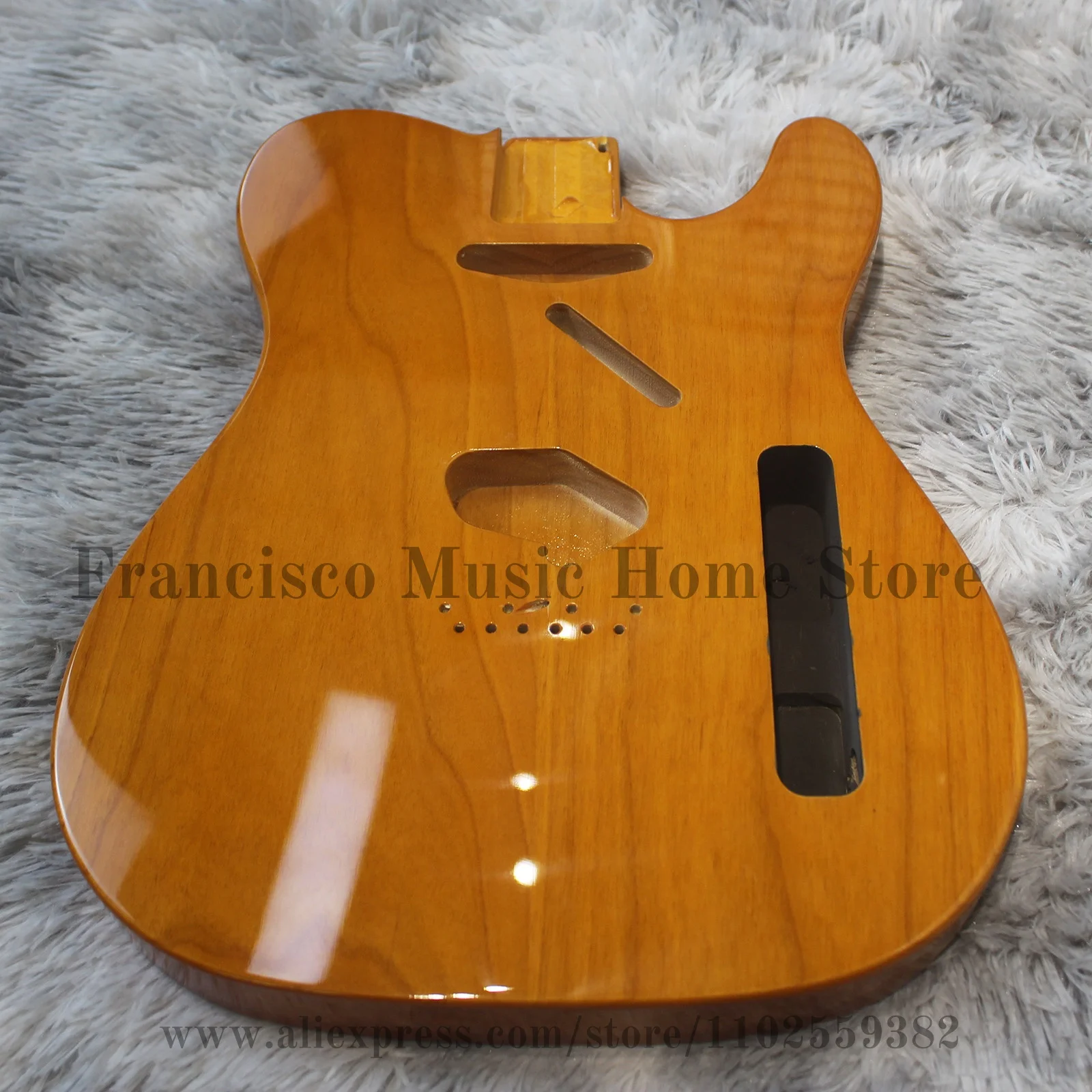 AAAAA High Quality Nitro Paint Transparent Yellow Telcaster Electric Guitar Body Alder Wood CNC Made
AAAAA High Quality Nitro Paint Transparent Yellow Telcaster Electric Guitar Body Alder Wood CNC Made