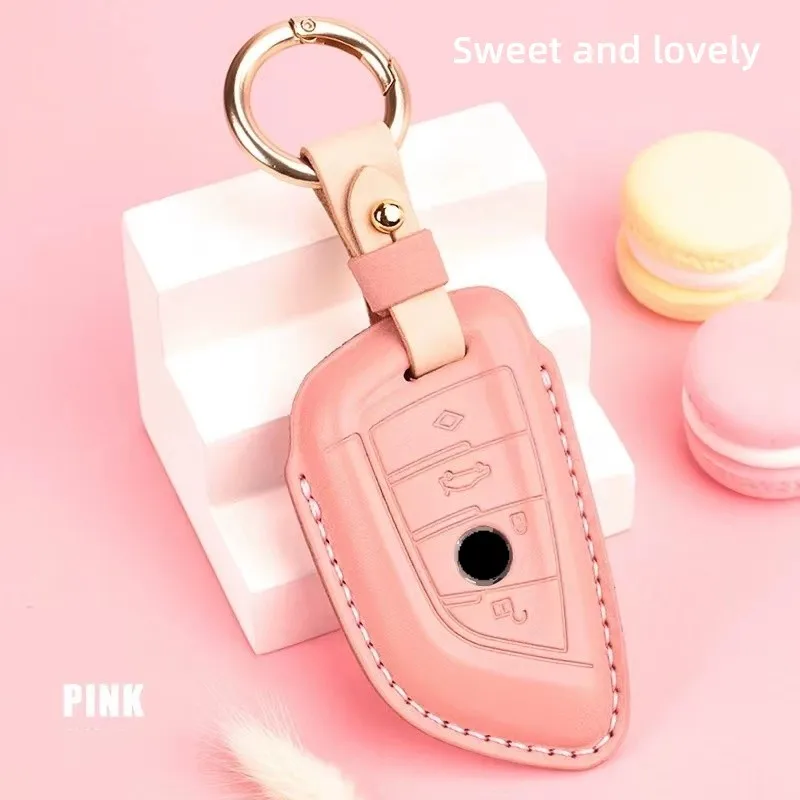 Women Light Luxury Leather Colorful Car Key Case Anti-fall Protective Shell For BMW F20 G20 G30 X1 X3 X4 X5 G05 X6 X7 G11 F15
Women Light Luxury Leather Colorful Car Key Case Anti-fall Protective Shell For BMW F20 G20 G30 X1 X3 X4 X5 G05 X6 X7 G11 F15