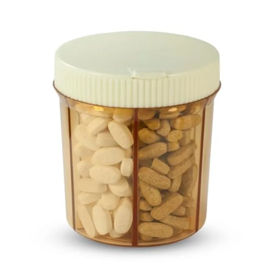 GMS Group ply, LLC tanizer tamin and Pill Organizer - 6 Compartment wit Ea Turn Lid Dispenser - Fits All Size Tablets and pleme
GMS Group ply, LLC tanizer tamin and Pill Organizer - 6 Compartment wit Ea Turn Lid Dispenser - Fits All Size Tablets and pleme