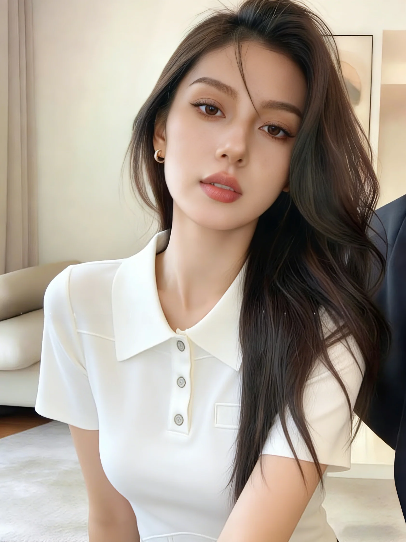 White Ice Silk Neck Short Sleeve T-Shirt Women's Summer New Style Self-Keeping High-End Sensation Shoulder Fit Versatile...
White Ice Silk Neck Short Sleeve T-Shirt Women's Summer New Style Self-Keeping High-End Sensation Shoulder Fit Versatile...