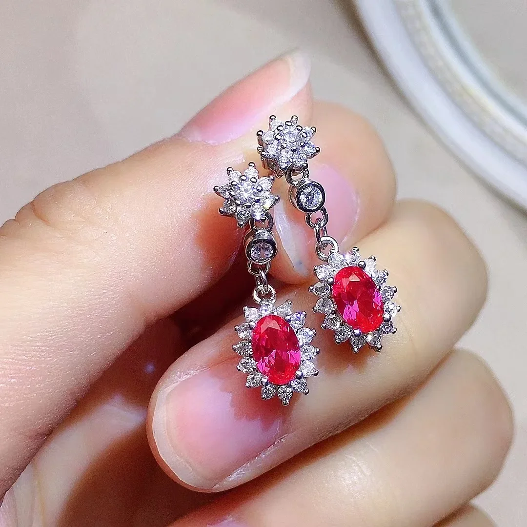 Fashion Pink Topaz Drop Earrings 4mm*6mm 100% Natural Topaz Eardrop Solid 925 Silver Pink Topaz Jewelry
Fashion Pink Topaz Drop Earrings 4mm*6mm 100% Natural Topaz Eardrop Solid 925 Silver Pink Topaz Jewelry