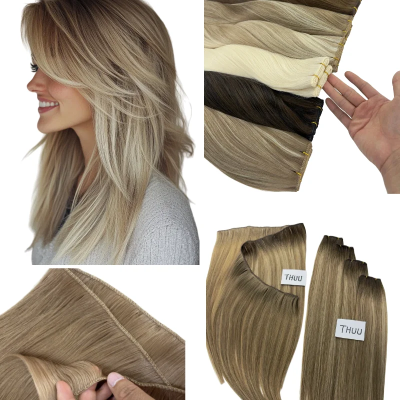 100% Human Virgin Hair Super Genius Weft 20inch 100g #TAC #TFF Pre Sewn Hair Extensions Double Efficiency & Natural Wholesale
100% Human Virgin Hair Super Genius Weft 20inch 100g #TAC #TFF Pre Sewn Hair Extensions Double Efficiency & Natural Wholesale